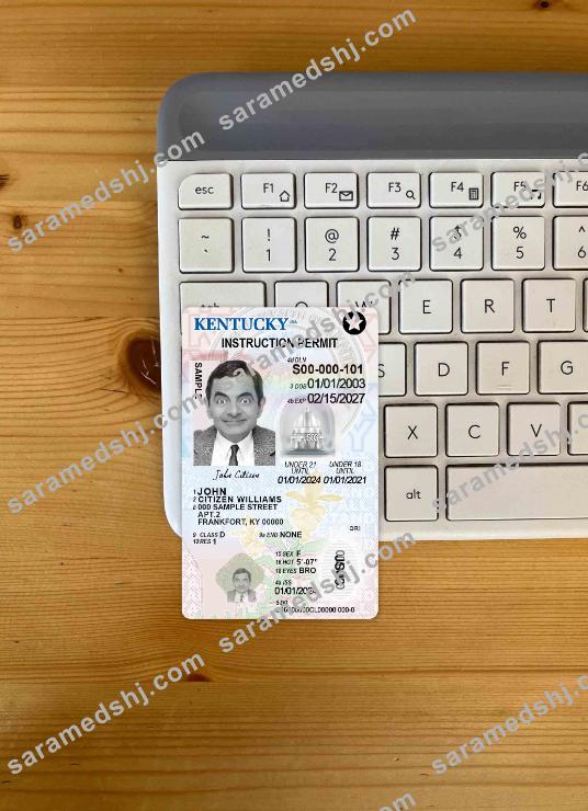 USA Kentucky driving license under 21 photolook FRONT